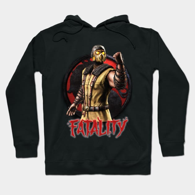 Team Scorpion Fatality Mortal Kombat Pro Kompetition Hoodie by Pannolinno